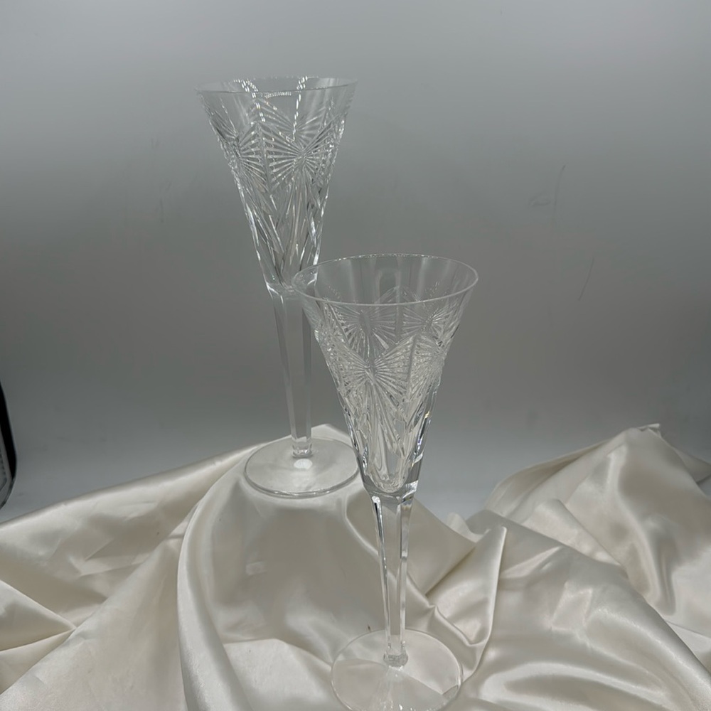 Waterford’s Toasting Flutes, Millenium Collection “Happiness”